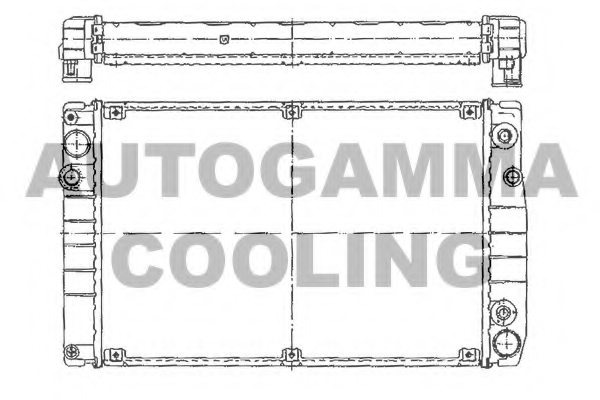 AUTOGAMMA 101238 Radiator, engine cooling